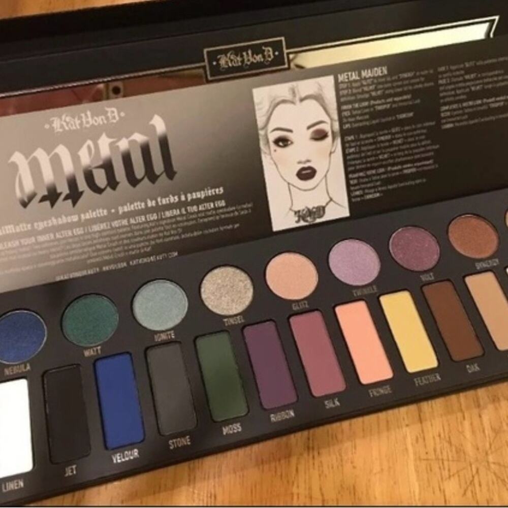 Kat von d metal matte pallet eyeshadow makeup
